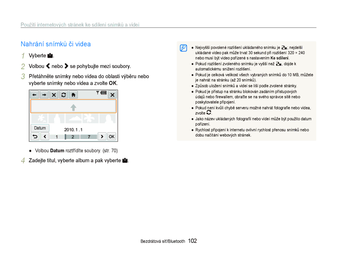 Samsung EC-ST5500BPOE3, EC-ST5500BPBE3, EC-ST5500BPAE3 manual Nejdelší 