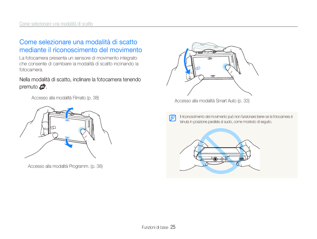 Samsung EC-ST5500BPAIT, EC-ST5500BPOIT, EC-ST5500BPBIT manual Come selezionare una modalità di scatto 