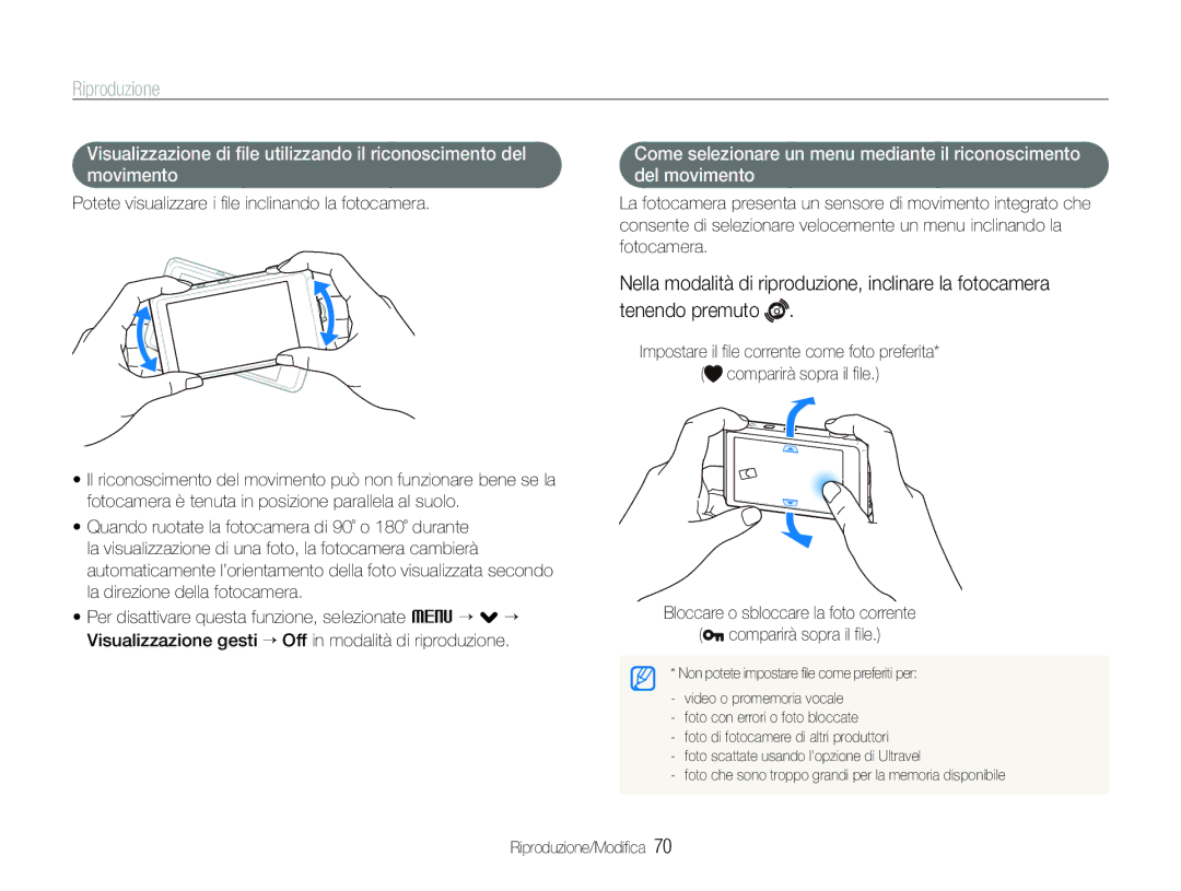 Samsung EC-ST600ZBPLIT, EC-ST600ZBPBIT, EC-ST600ZBPPIT manual Riproduzione 