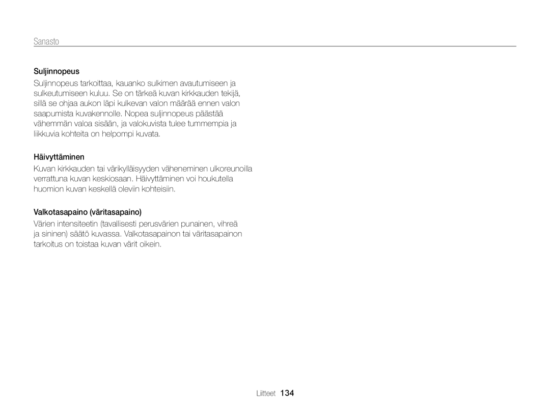 Samsung EC-ST65ZZBPEE2, EC-ST65ZZBPRE2, EC-ST65ZZBPSE2, EC-ST65ZZBPUE2 manual Suljinnopeus 