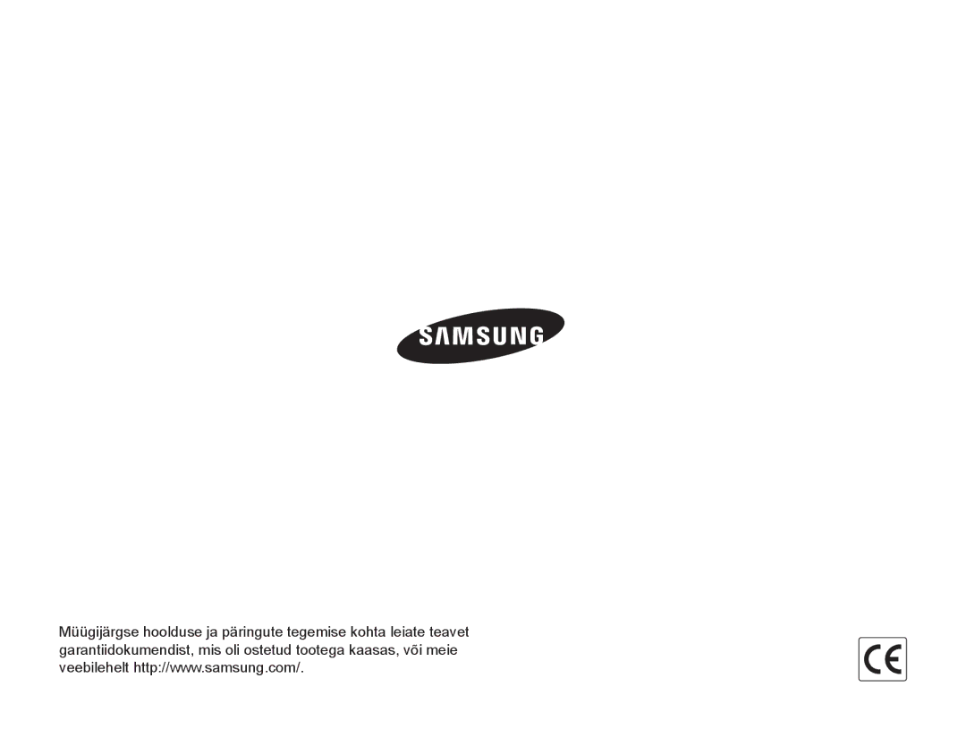 Samsung EC-ST65ZZBPUE2, EC-ST65ZZBPRE2, EC-ST65ZZBPSE2 manual 