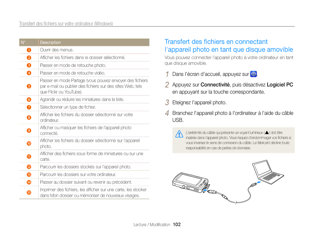 Samsung EC-ST65ZZBPUE1, EC-ST65ZZDPBZA, EC-ST65ZZBPSE1, EC-ST6500DPBZA manual En appuyant sur la touche correspondante 