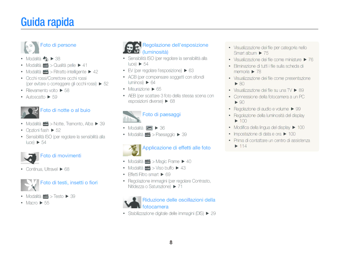 Samsung EC-ST66ZZFPPE1, EC-ST66ZZBPSE1, EC-ST66ZZBPPE1, EC-ST66ZZBPBE1, EC-ST66ZZFPSE1 manual Guida rapida, Foto di persone 