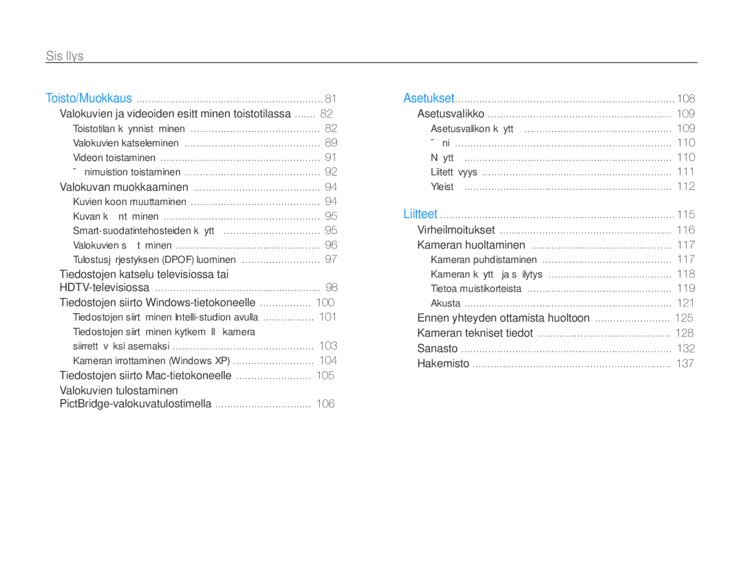 Samsung EC-ST700ZBPBE2, EC-ST700ZBPSE2 manual Tiedostojen katselu televisiossa tai 