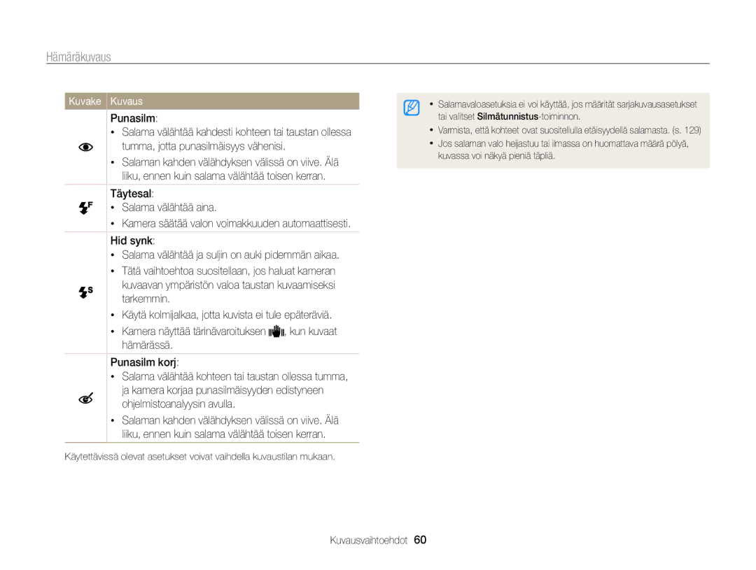 Samsung EC-ST700ZBPSE2, EC-ST700ZBPBE2 manual Hämäräkuvaus, Ohjelmistoanalyysin avulla 