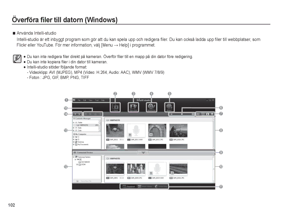 Samsung EC-ST70ZZBPOE2, EC-ST70ZZBPBE2, EC-ST70ZZBPSE2, EC-ST70ZZBPUE2 manual 102 