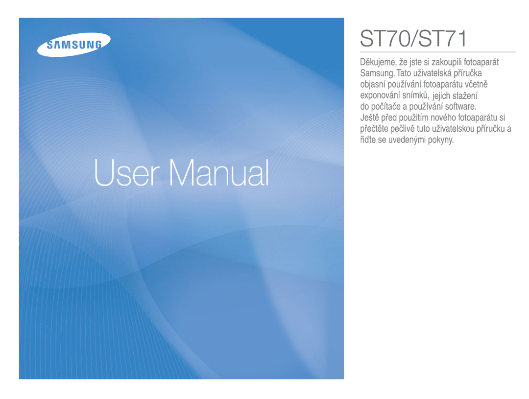 Samsung EC-ST70ZZBPUE3, EC-ST70ZZBPBE3, EC-ST70ZZBPOE3, EC-ST70ZZBPSE3 manual 