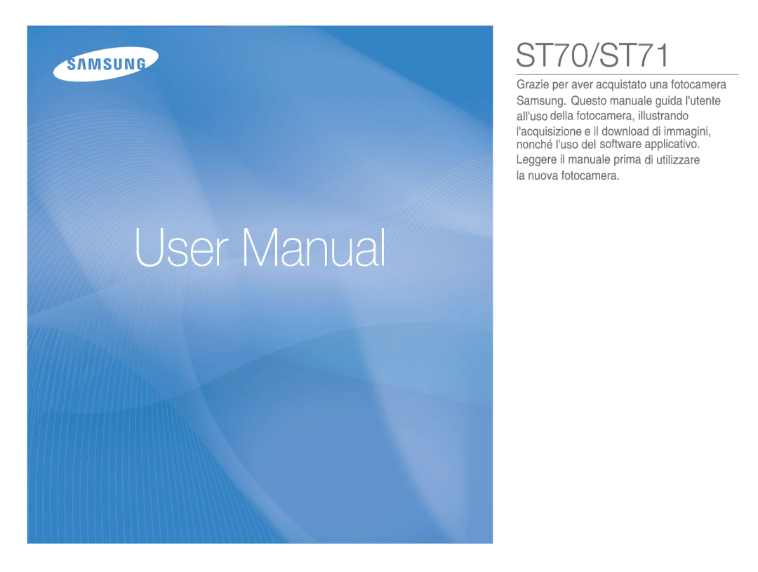 Samsung EC-ST70ZZBPUIT, EC-ST70ZZBPBIT, EC-ST70ZZBPOIT, EC-ST70ZZBPSIT manual 