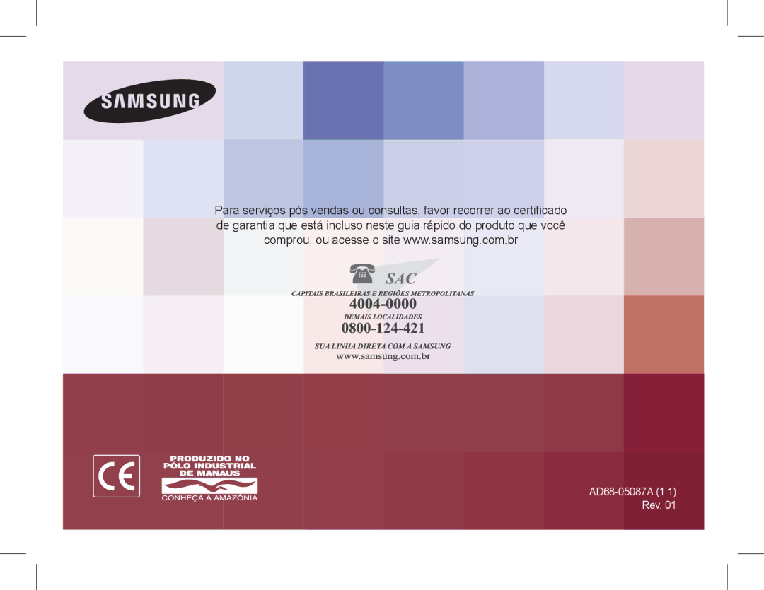 Samsung EC-ST70ZZBPOVN, EC-ST70ZZBPOE1, EC-ST71ZZBDSE1, EC-ST71ZZBDUE1, EC-ST70ZZBPUE1, EC-ST70ZZBPBE1 AD68-05087A 1.1 Rev 