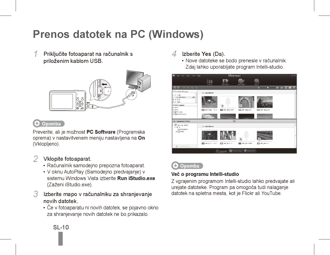 Samsung EC-ST70ZZBPODX, EC-ST70ZZBPOE1, EC-ST71ZZBDSE1, EC-ST71ZZBDUE1, EC-ST70ZZBPUE1 Prenos datotek na PC Windows, SL-10 