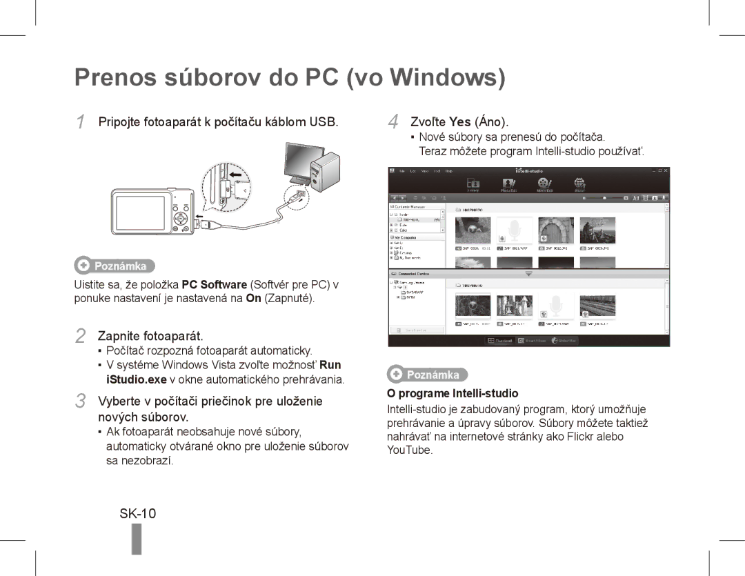 Samsung EC-ST70ZZBPSSA, EC-ST70ZZBPOE1, EC-ST71ZZBDSE1, EC-ST71ZZBDUE1, EC-ST70ZZBPUE1 Prenos súborov do PC vo Windows, SK-10 