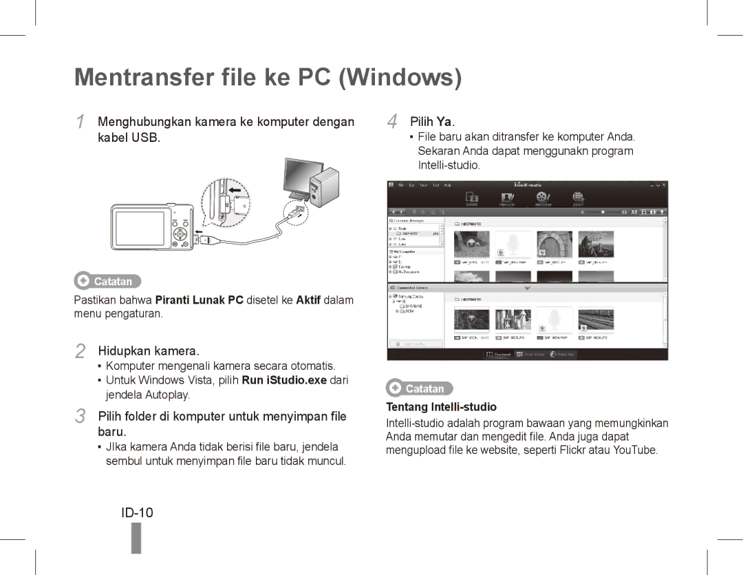 Samsung EC-ST70ZZBPOE3, EC-ST70ZZBPOE1, EC-ST71ZZBDSE1, EC-ST71ZZBDUE1, EC-ST70ZZBPUE1 Mentransfer file ke PC Windows, ID-10 