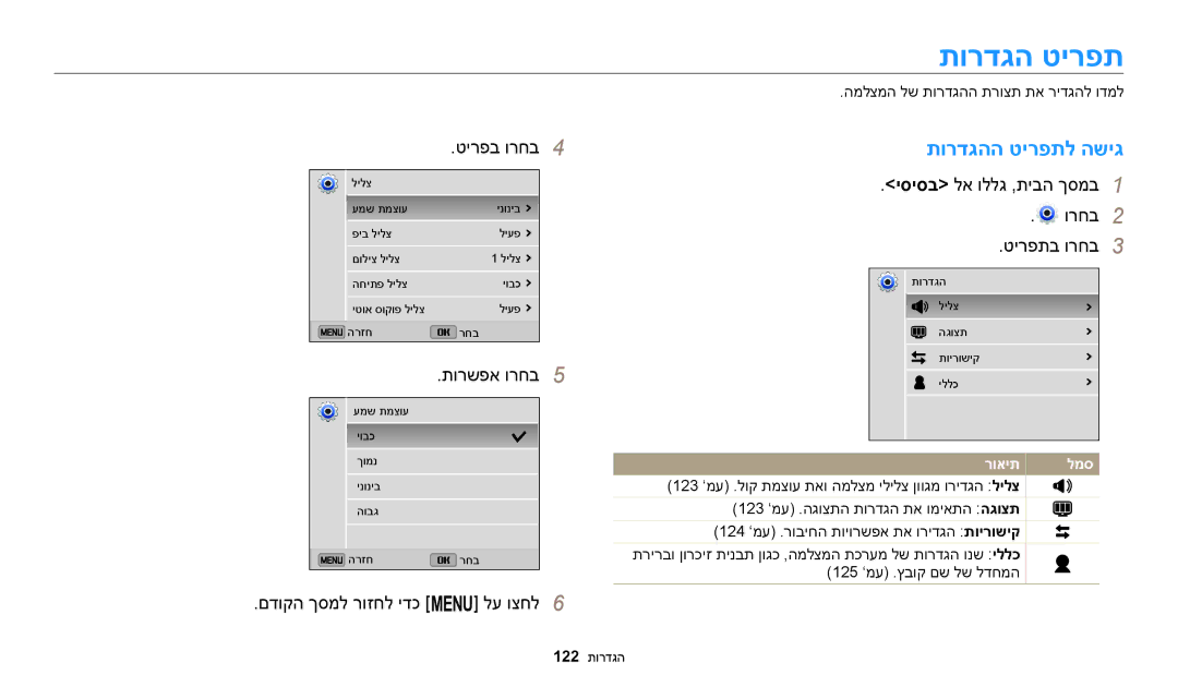 Samsung EC-ST150FBPBIL, EC-ST72ZZBPBIL תורדגה טירפת, תורדגהה טירפתל השיג, תורשפא ורחב5, םדוקה ךסמל רוזחל ידכ m לע וצחל6 