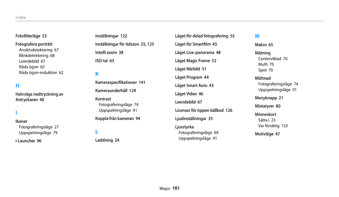 Samsung EC-ST150FBPWE2, EC-ST72ZZBPWE2, EC-ST150FBPPE2, EC-ST72ZZBPBE2 manual Centerviktad Multi Spot, Sätta i Var försiktig 