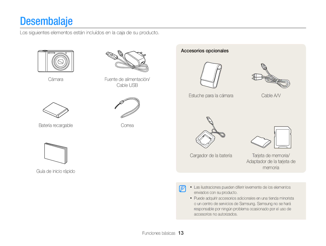 Samsung EC-ST76ZZFPBE1, EC-ST76ZZBPBE1, EC-ST66ZZBPSE1, EC-ST76ZZBPLE1, EC-ST66ZZBPRE1, EC-ST66ZZBPPE1 manual Desembalaje 