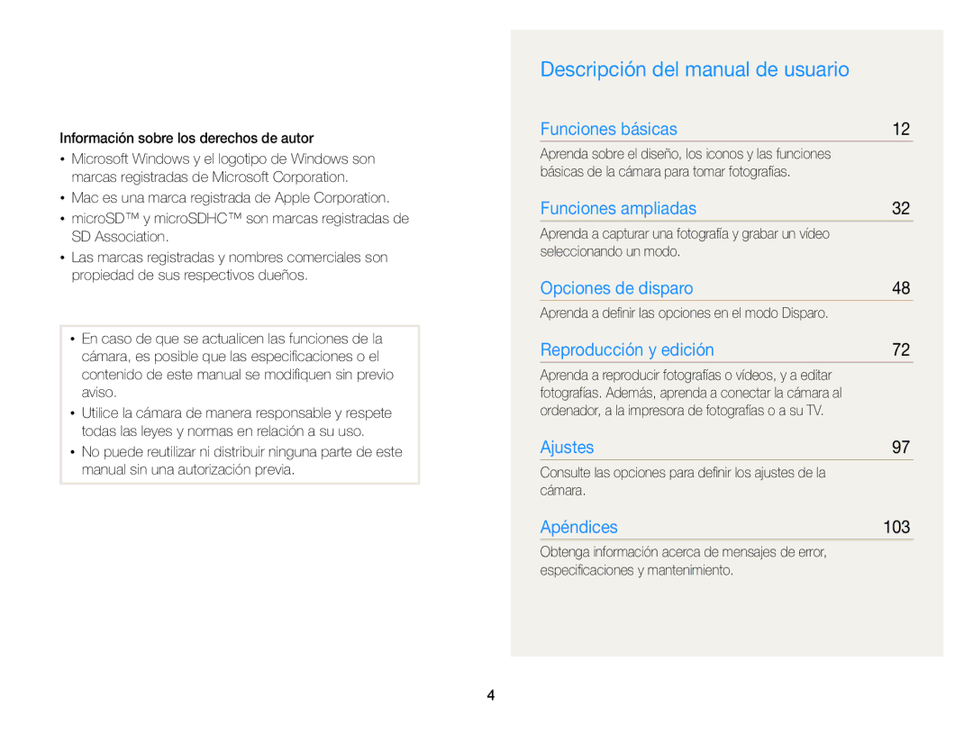 Samsung EC-ST66ZZBPBE1, EC-ST76ZZBPBE1, EC-ST66ZZBPSE1, EC-ST76ZZBPLE1, EC-ST66ZZBPRE1 Descripción del manual de usuario, 103 