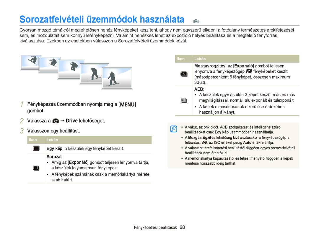 Samsung EC-ST66ZZBPUE3, EC-ST76ZZFPBE1, EC-ST76ZZFPSE1 Sorozat, Fényképek számának csak a memóriakártya mérete szab határt 