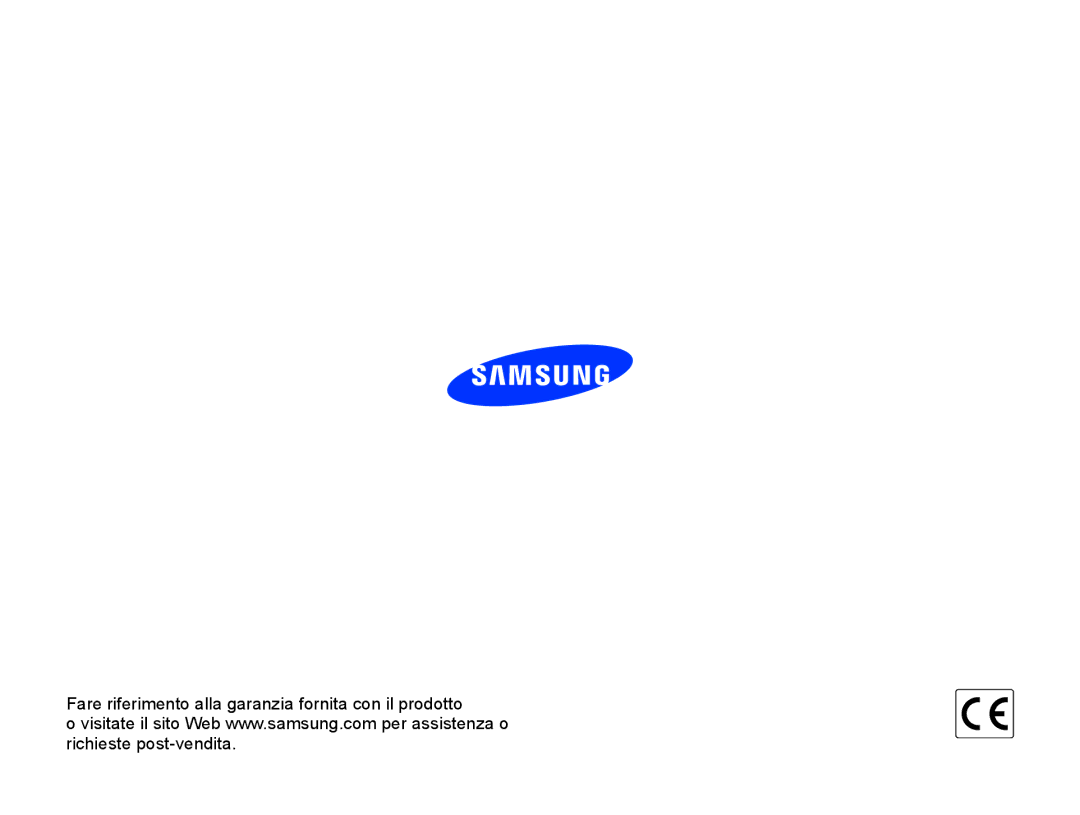 Samsung EC-ST77ZZDDWME, EC-ST77ZZBPWE1, EC-ST77ZZBPSE1 manual Fare riferimento alla garanzia fornita con il prodotto 