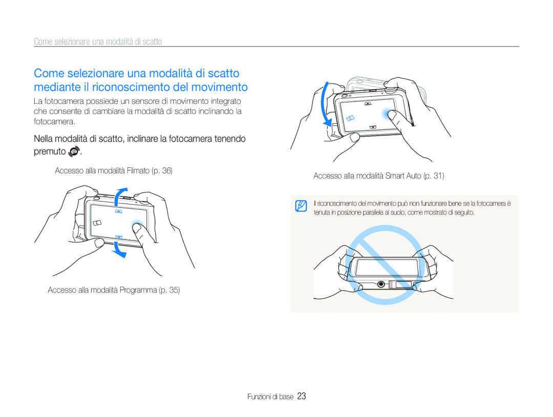 Samsung EC-ST80ZZBPBIT manual Come selezionare una modalità di scatto 