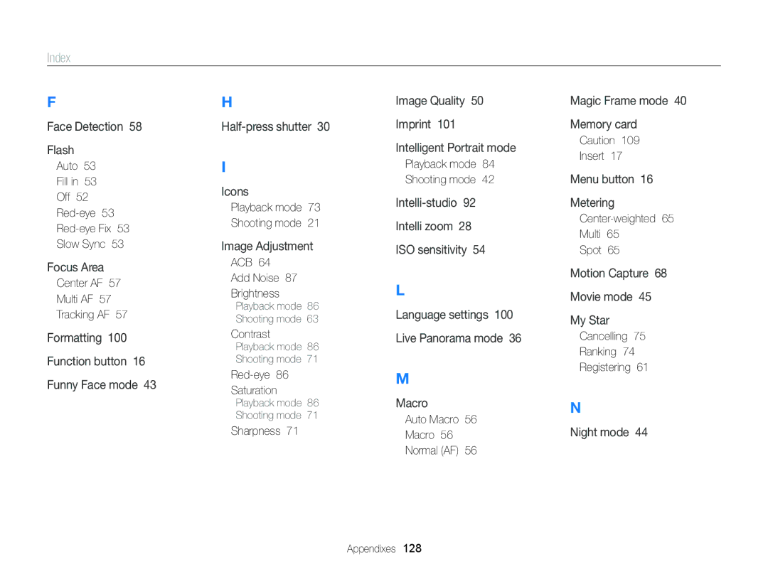 Samsung EC-ST88ZZDPWME, EC-ST88ZZBPWE1, EC-ST88ZZBPBE1, EC-ST88ZZBPLE1, EC-ST88ZZFPLE1, EC-ST88ZZFPBE1, EC-ST88ZZFPWE1 Index 