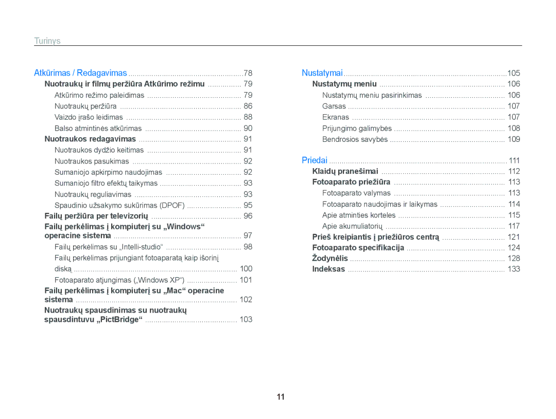 Samsung EC-ST95ZZBPOE2, EC-ST95ZZBPBE2, EC-ST95ZZBPSE2 manual Failų perkėlimas į kompiuterį su „Windows 