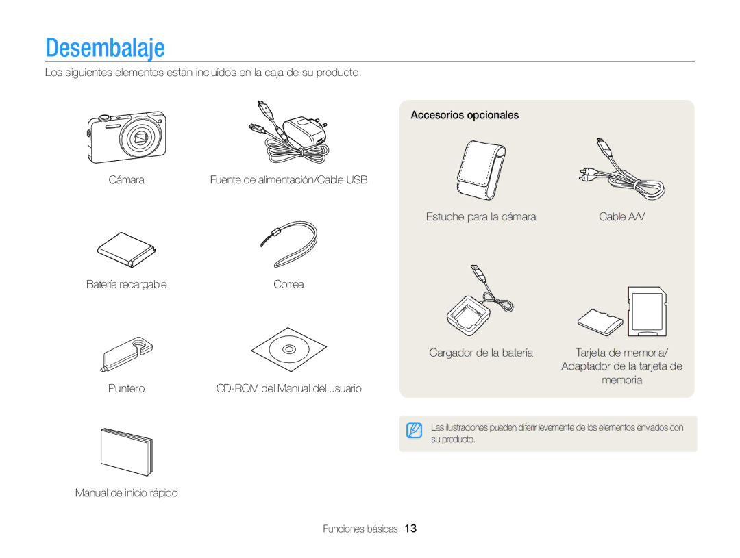 Samsung EC-ST95ZZBPBE1, EC-ST95ZZBPPE1, EC-ST95ZZBPLE1, EC-ST95ZZBPOE1 manual Desembalaje 