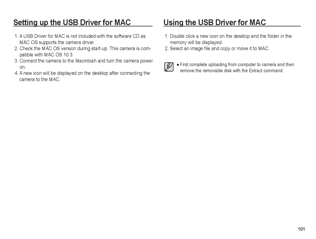 Samsung EC-TL90ZZBPR manual 101 