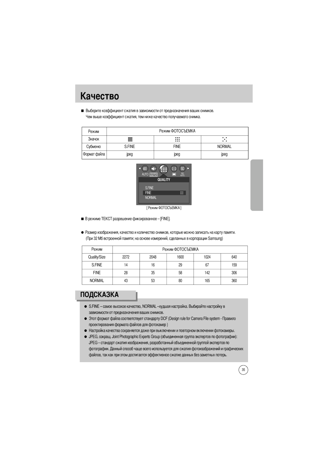 Samsung EC-UC401SAA, EC-UC401SBA/E1, EC-UCA4ZSBA/DE, EC-UCA4ZSBA/US, EC-UCA4ZSBA/FR, EC-UCA4ZRBA/E1, EC-UC401SAB Fine Normal 