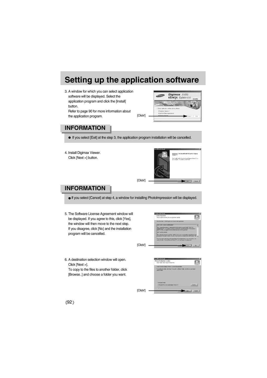 Samsung EC-UC501SBB/US, EC-UC501SBA/US, EC-A400ZSBA/E1, EC-A400ZSBB/US Destination selection window will open. Click Next 