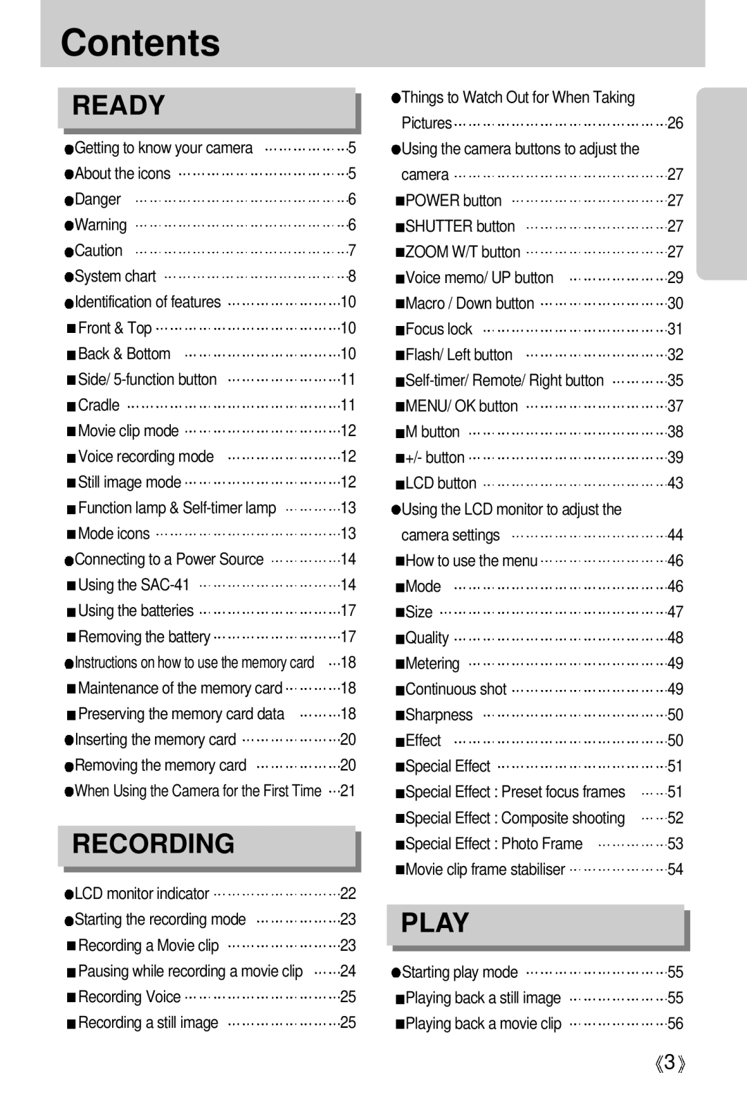 Samsung EC-UCA5ZEBG/E1, EC-UCA5ZEBA/DE, EC-UCA5ZEBB/FR, EC-UCA5ZEBC/FR, EC-UCA5ZRBB/SP, EC-UCA5ZUBA/E1, EC-UCA5ZUBC/E1 Contents 