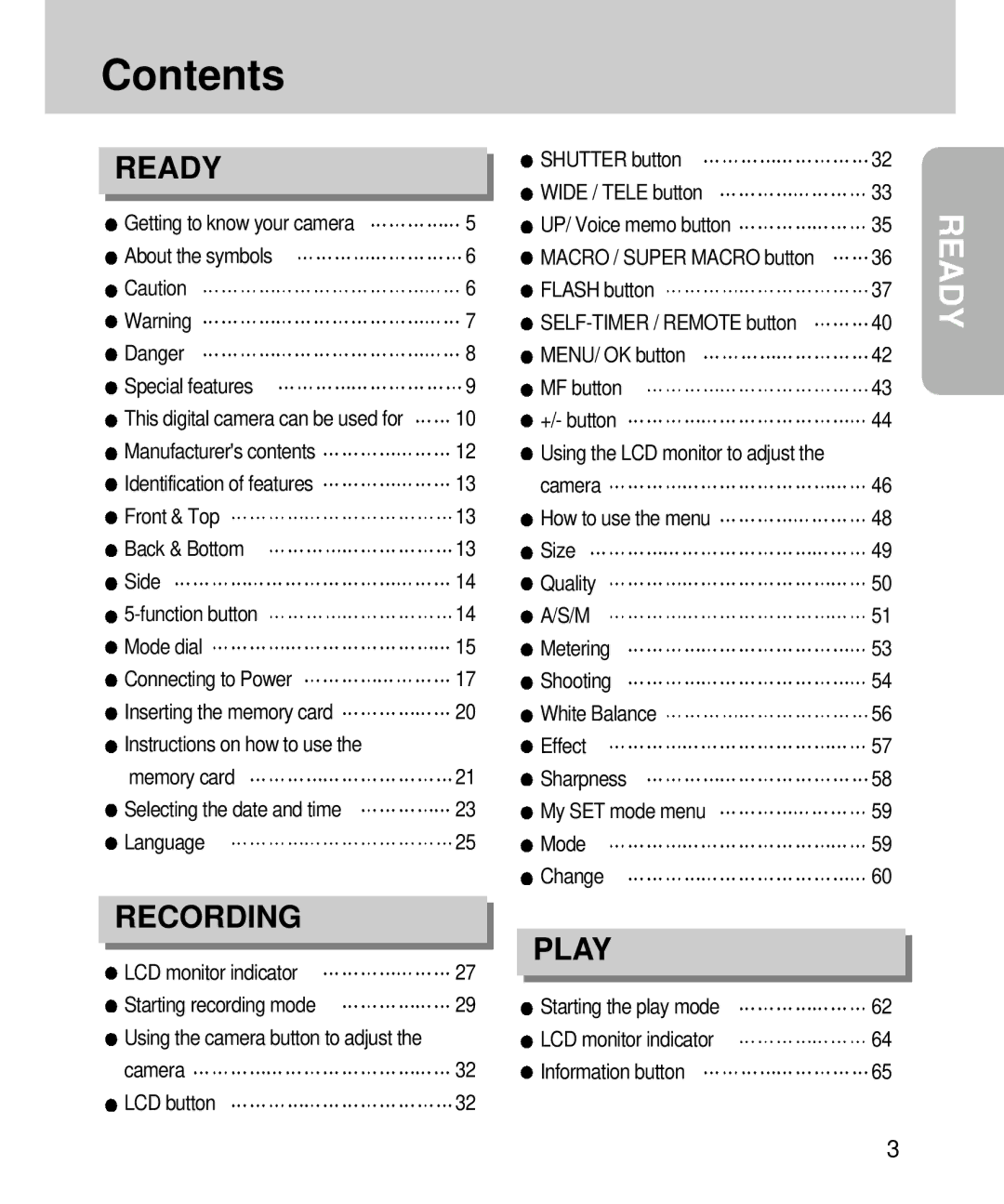 Samsung EC-V4ZZZSBA/E1, EC-V4ZZZSBA/DE, EC-V4ZZZSBA/US, EC-V4ZZZSBB/US, EC-V4ZZZSBA/FR, EC-V4ZZZSBB/FR manual Contents 