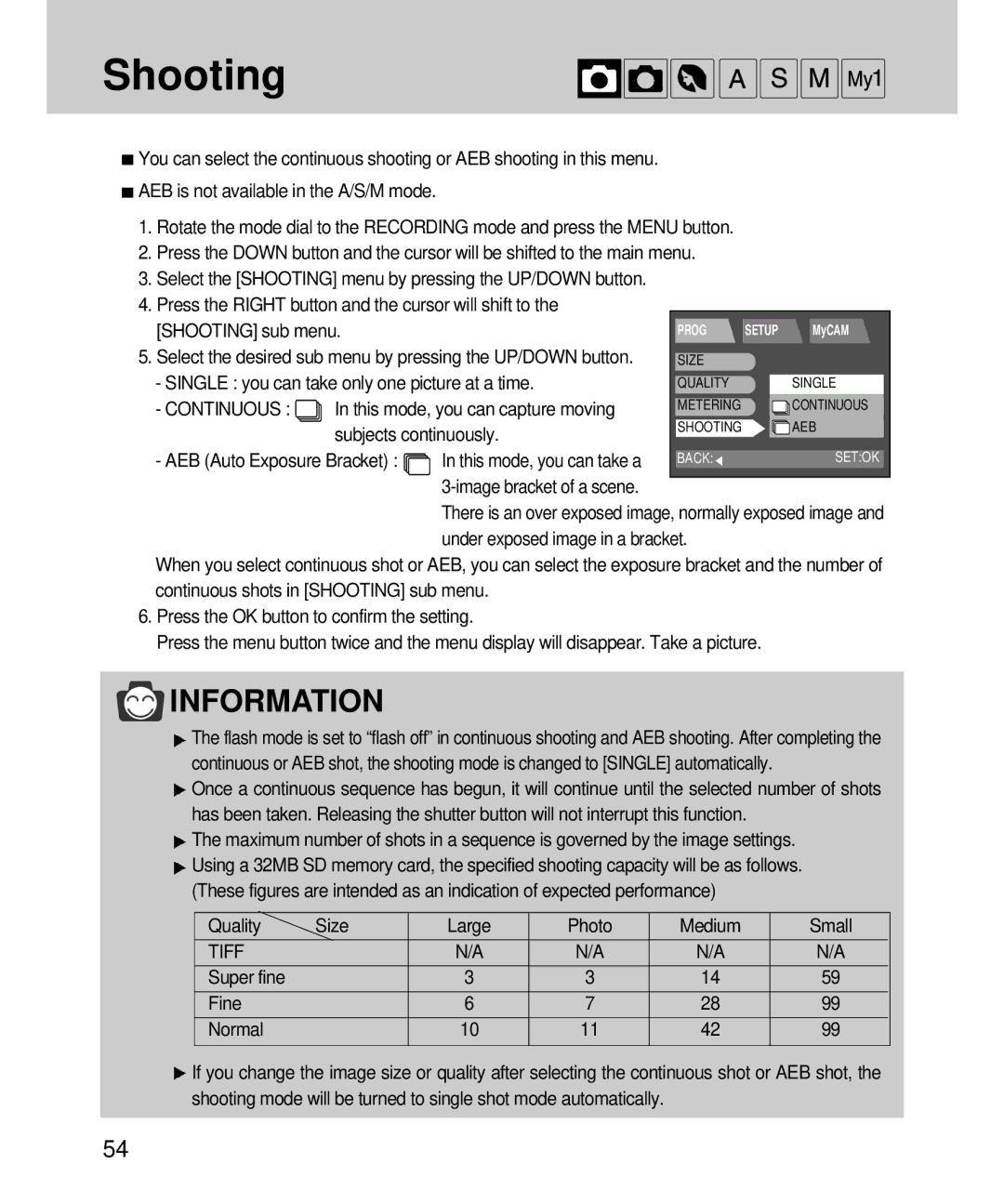 Samsung EC-V4ZZZSBA/DE, EC-V4ZZZSBA/US, EC-V4ZZZSBB/US, EC-V4ZZZSBA/E1, EC-V4ZZZSBA/FR, EC-V4ZZZSBB/FR manual Shooting 