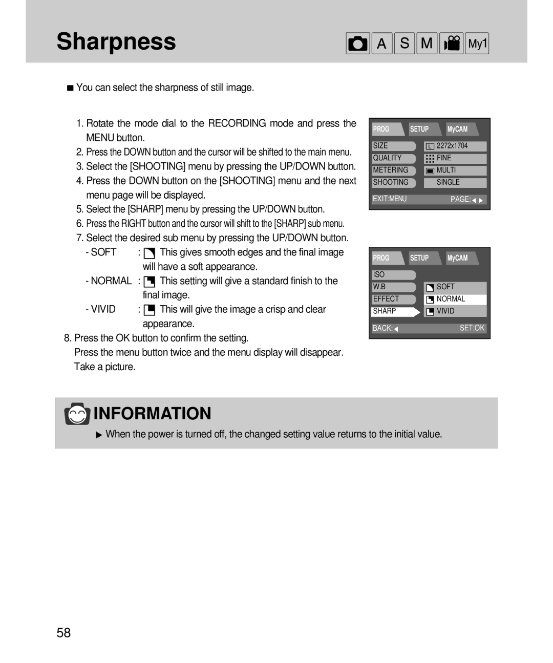 Samsung EC-V4ZZZSBA/FR, EC-V4ZZZSBA/DE, EC-V4ZZZSBA/US, EC-V4ZZZSBB/US Sharpness, Will have a soft appearance, Appearance 