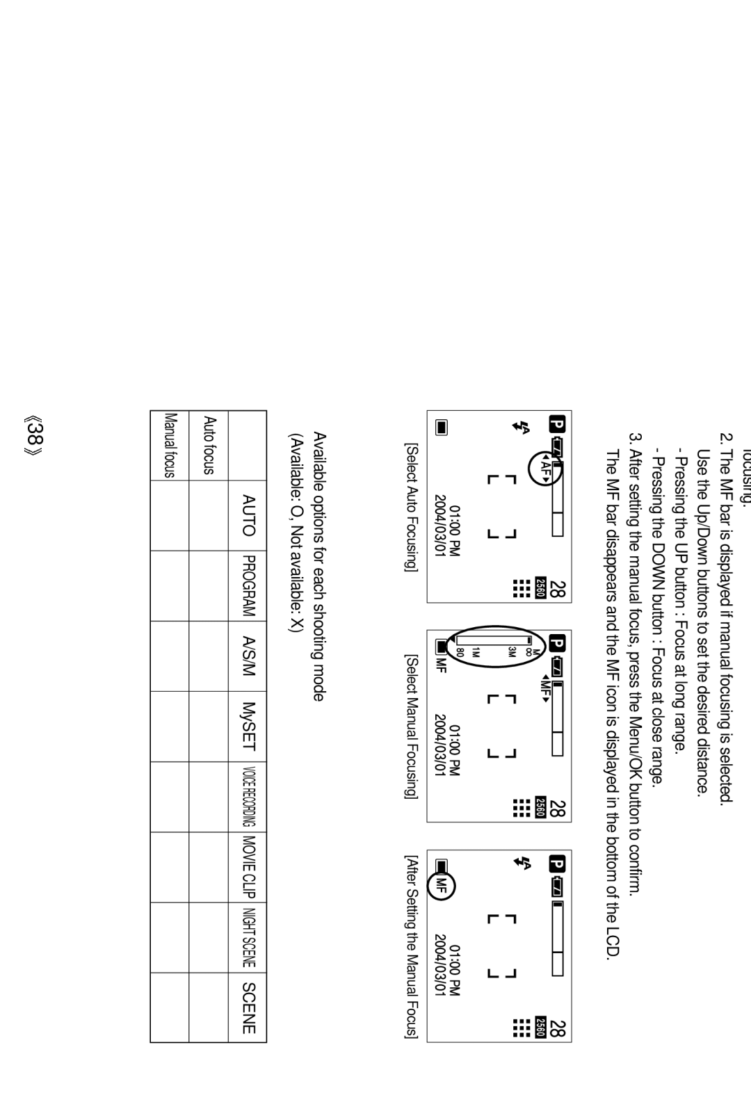 Samsung EC-V5ZZZSAB, EC-V5ZZZSAA, EC-V5ZZZSBA/FR, EC-V5ZZZSBA/US, EC-V5ZZZSBA/GB manual MF button, MySET 