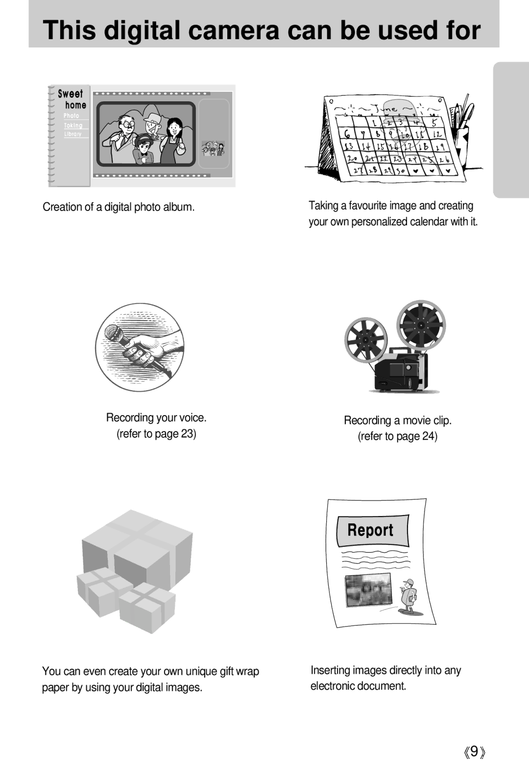 Samsung EC-V5ZZZSBA/GB, EC-V5ZZZSAA, EC-V5ZZZSBA/FR, EC-V5ZZZSBA/US, EC-V5ZZZSAB manual This digital camera can be used for 