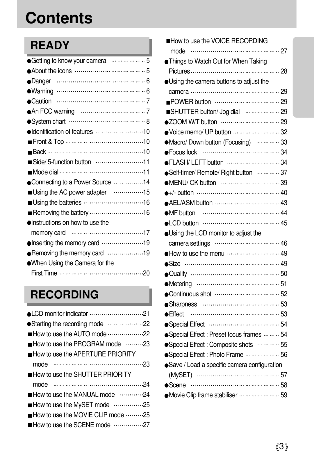 Samsung EC-V700ZRBB/E1, EC-V700ZSBA/FR, EC-V700ZSBA/GB, EC-V700ZUBA/E1, EC-V700ZRBA/E1, EC-V700ZRBA/US, EC-V700ZRBC/E1 Contents 