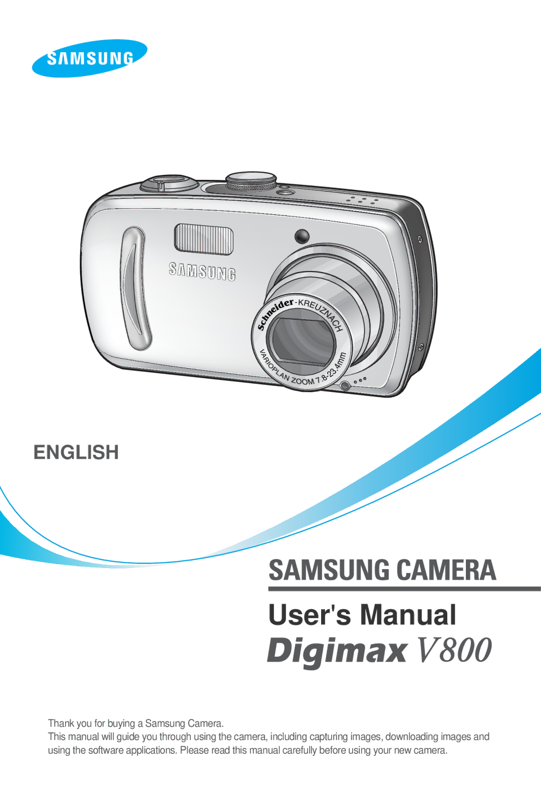 Samsung EC-V800ZSAA, EC-V800ZSBA/FR, EC-V800ZSBA/E1, EC-V800ZABA/E1, EC-V800ZABA/AU, EC-V800ZSBA/US manual English 