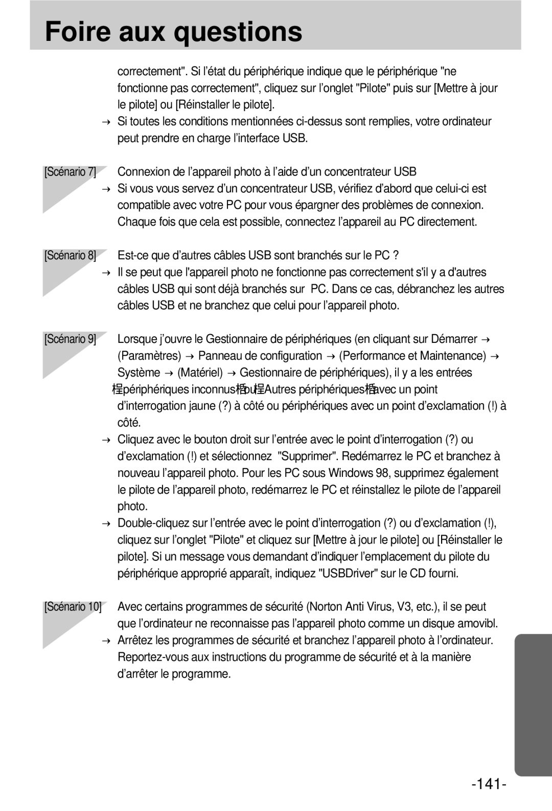 Samsung EC-V800ZSBA/FR manual 141 