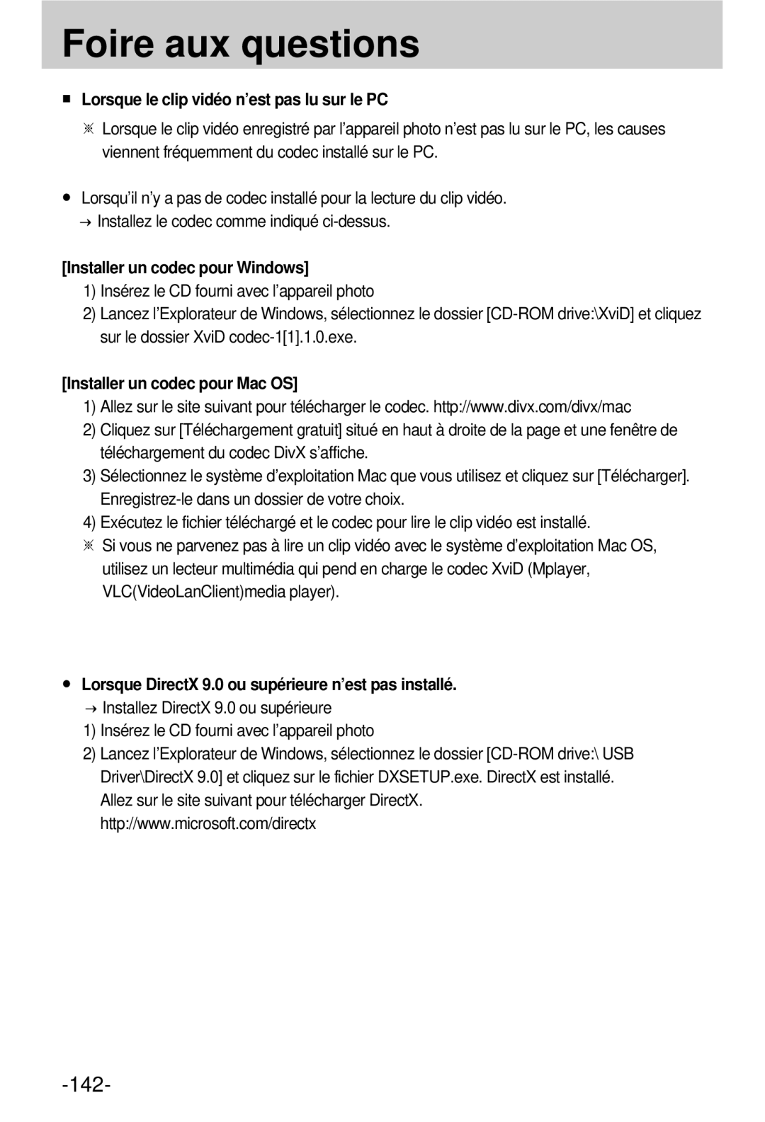 Samsung EC-V800ZSBA/FR manual 142 