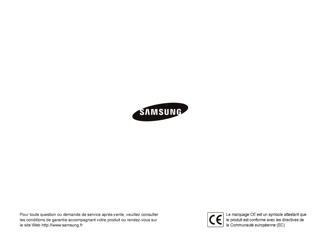 Samsung EC-WB1000BPSFR, EC-WB1000BPBFR, EC-WB100BBP/FR, EC-WB1000BPBE1, EC-WB100SBP/FR manual 