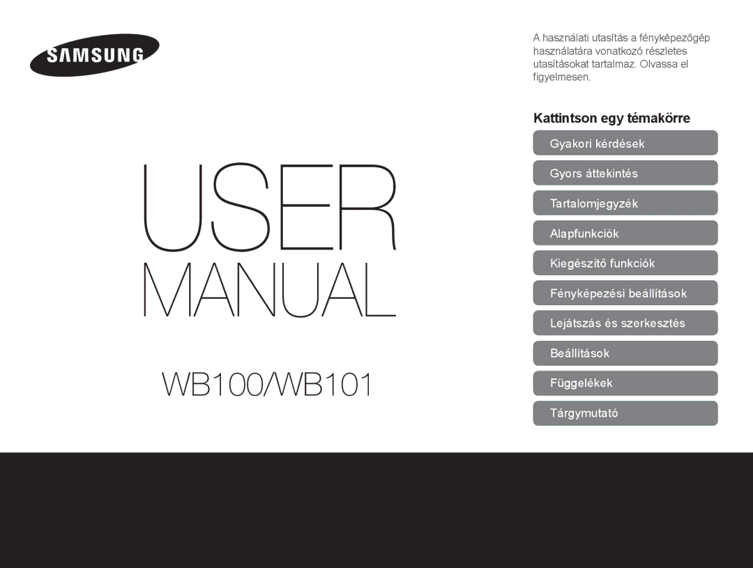 Samsung EC-WB100ZBARE3, EC-WB100ZBABE3 manual WB100/WB101 Παραρτήματα 