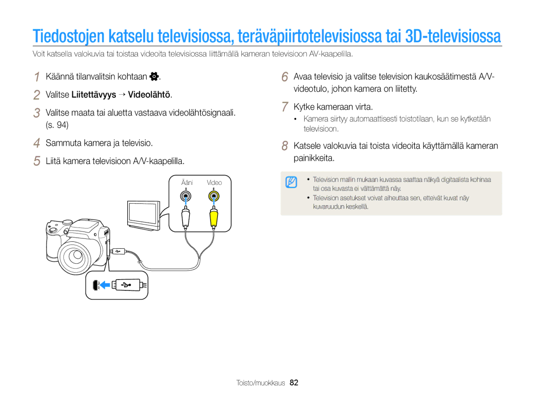 Samsung EC-WB100ZBABE2 manual Kytke kameraan virta 