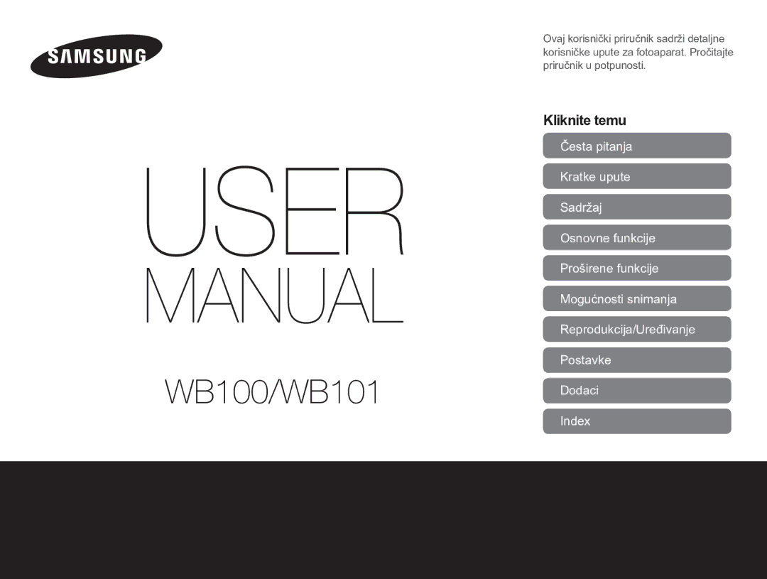 Samsung EC-WB100ZBARE3, EC-WB100ZBABE3 manual WB100/WB101 Παραρτήματα 