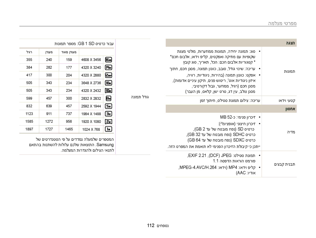 Samsung EC-WB100ZBABIL manual ןוסחא 