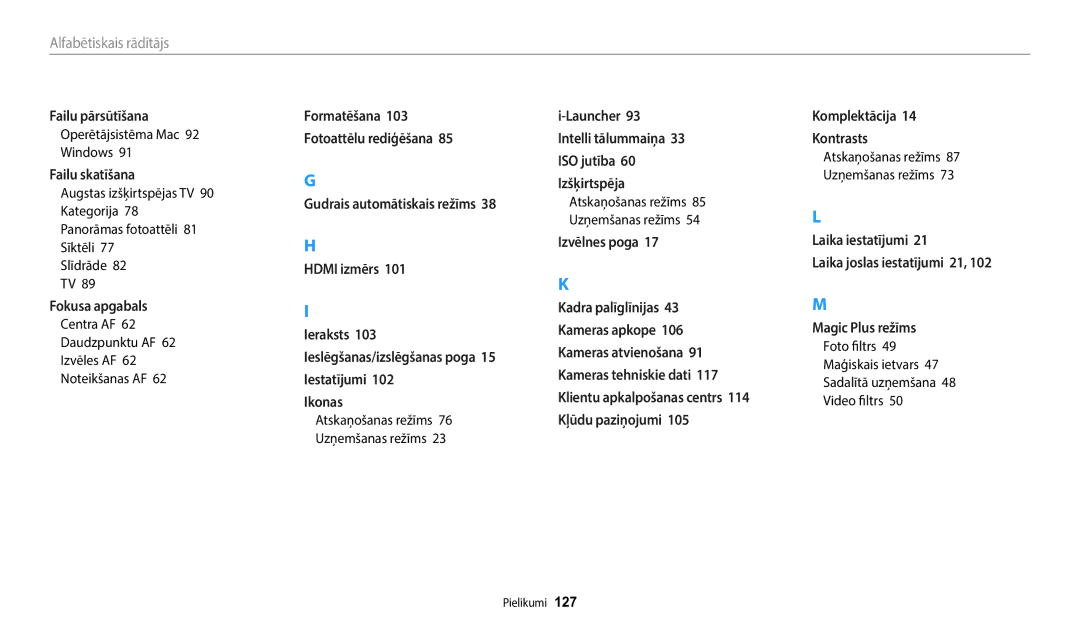 Samsung EC-WB110ZBARE2, EC-WB110ZBABE1, EC-WB110ZBABE2 Operētājsistēma Mac 92 Windows, Centra AF Daudzpunktu AF Izvēles AF 