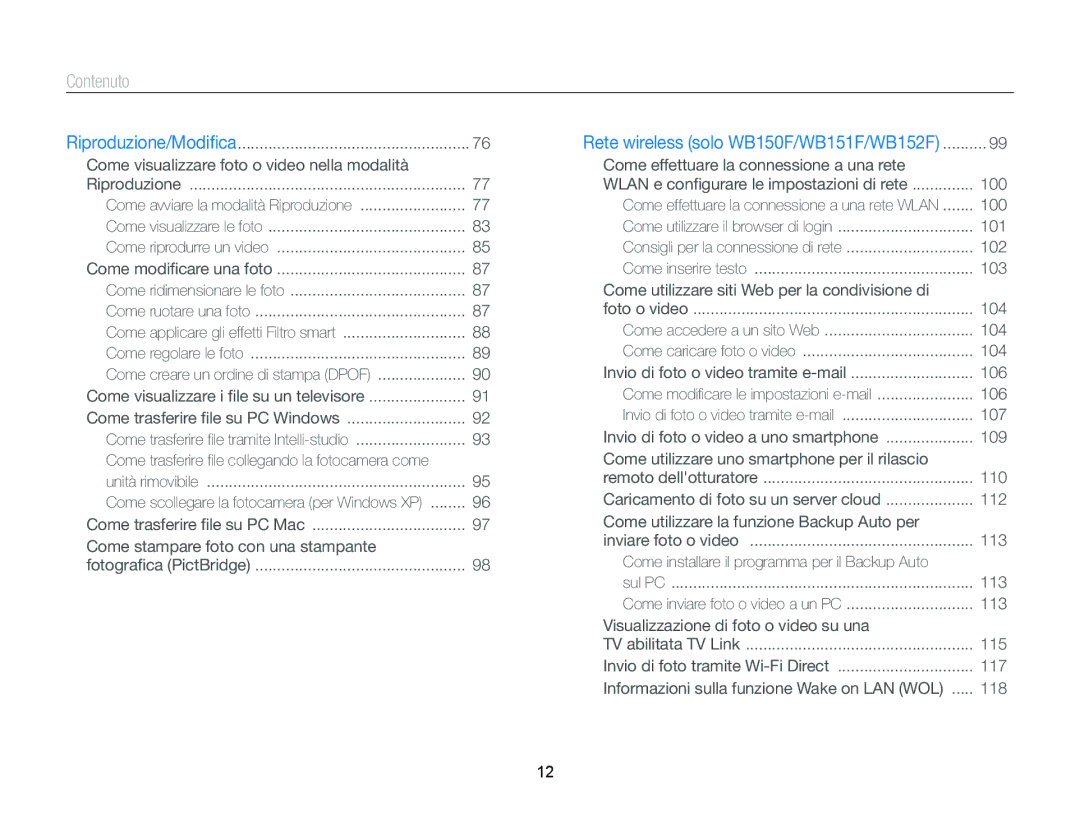 Samsung EC-WB150FBPBE1, EC-WB150FBPWE1, EC-WB150FDDBME, EC-WB150FDDWME manual Come stampare foto con una stampante 