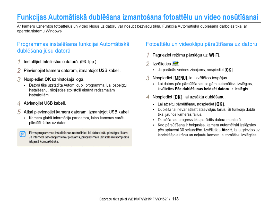 Samsung EC-WB150FBDWE2, EC-WB150FBPWE2 manual Fotoattēlu un videoklipu pārsūtīšana uz datoru, Atvienojiet USB kabeli 