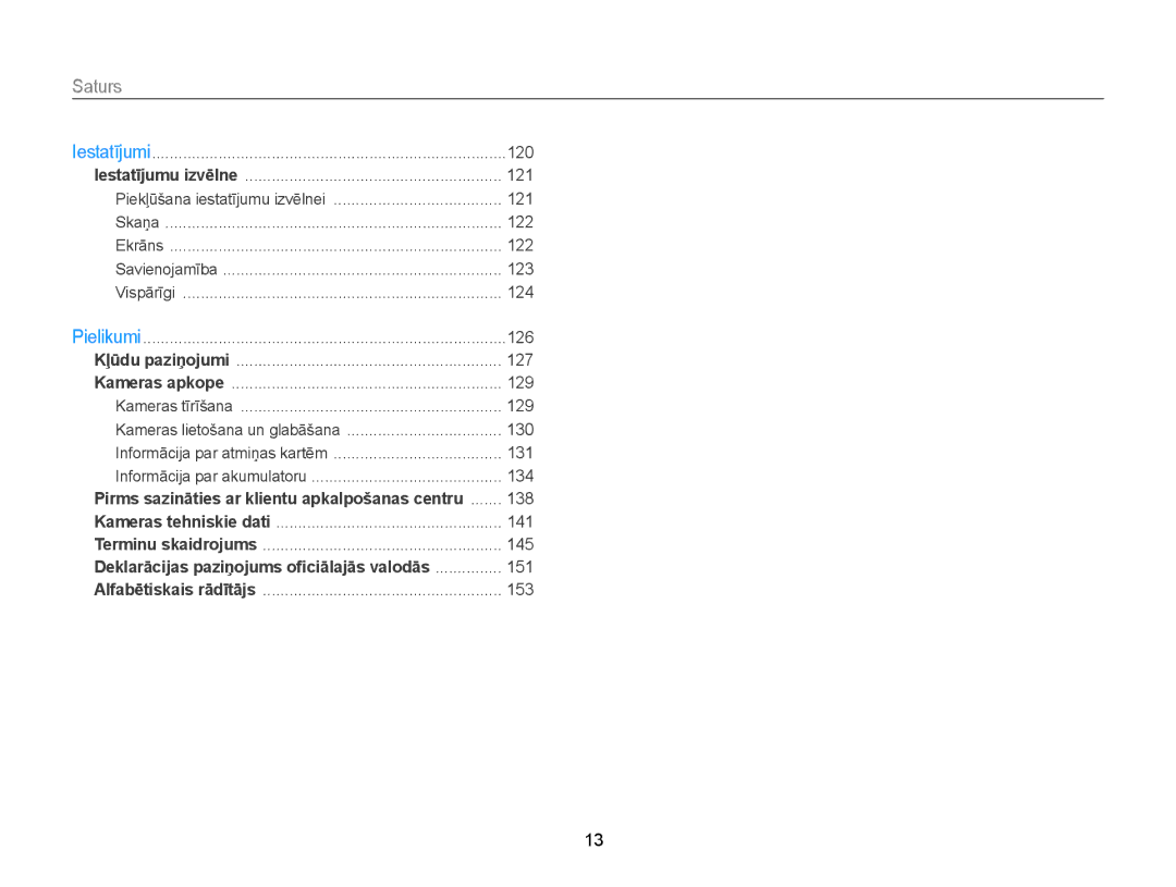 Samsung EC-WB150FBDWE2, EC-WB150FBPWE2, EC-WB150FBPBE2, EC-WB150FBPRE2, EC-WB150FBDBE2 manual 120 