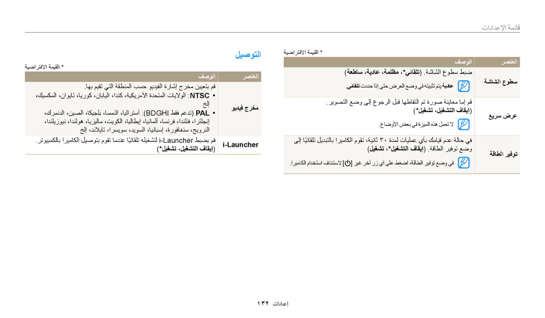 Samsung EC-WB200FDPBM3, EC-WB200FBDRSA, EC-WB200FBDWSA, EC-WB200FBDBSA manual ليصوتلا, قائمة 