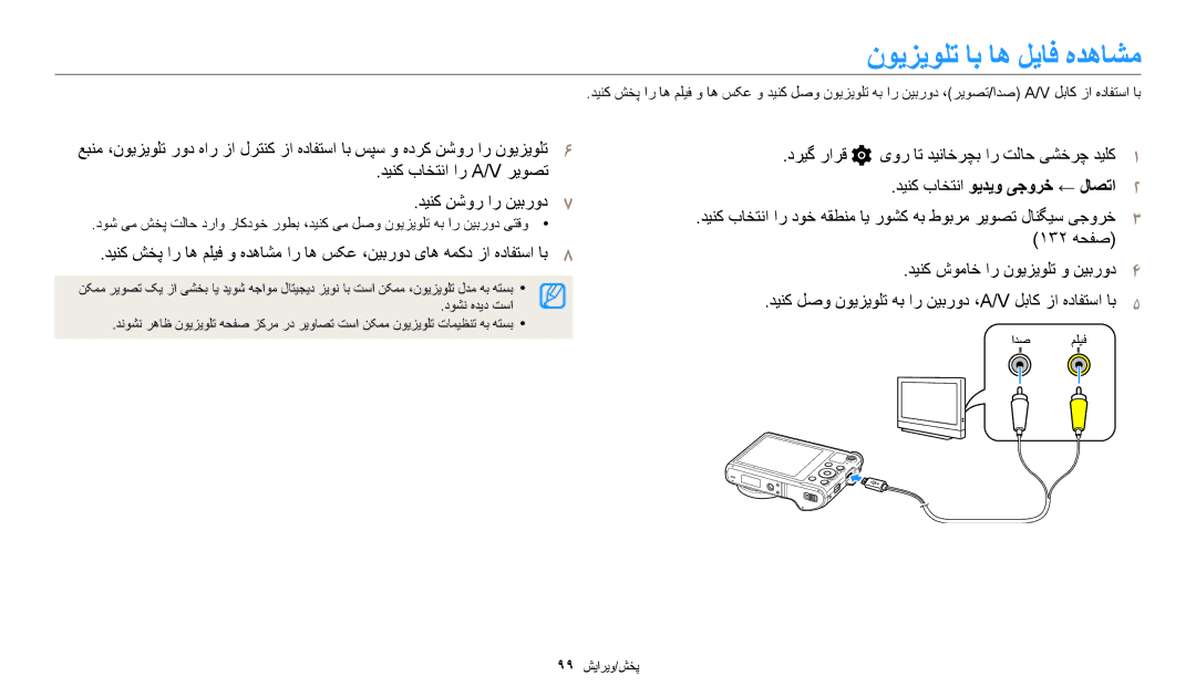 Samsung EC-WB200FBDRSA, EC-WB200FDPBM3 manual نویزیولت اب اه لیاف هدهاشم, دریگ رارق یور ات دیناخرچب ار تلاح یشخرچ دیلک1 